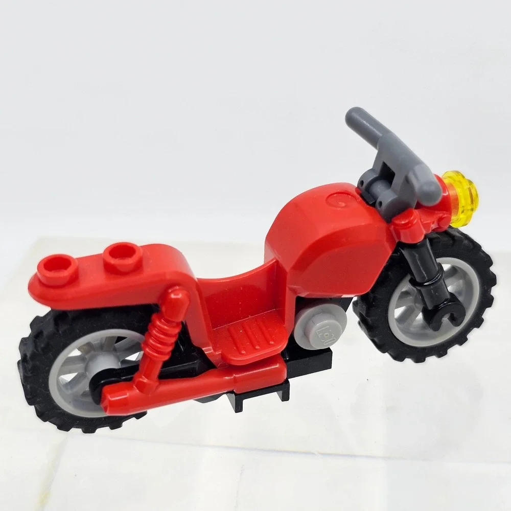 LEGO City Bike Motorcycle Vintage Red, Minifigure, Minifig